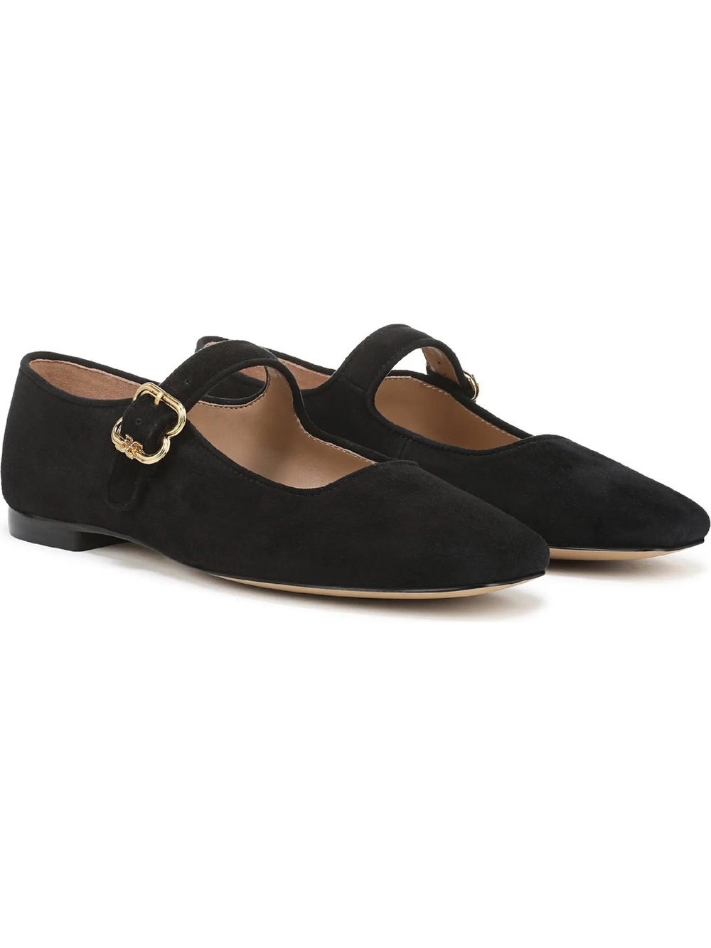Sam Edelman Black Suede Michaela Mary Jane Flat Size 5.5